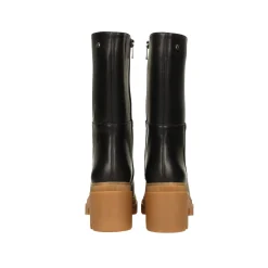 Tata Italia Stivaletti con suola in gomma a contrasto. Tacco alto 5.5cm Nero Discount