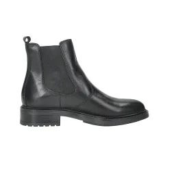 Tata Italia Stivaletti in vera pelle. Tacco alto 3cm Nero Outlet