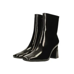 Tata Italia Stivaletti in vernice con punta squadrata. Tacco alto 7cm Nero Best