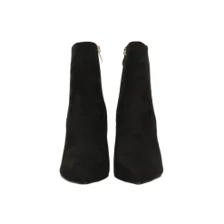 Tata Italia Stivaletti scamosciati con tacco dorato alto 10cm Nero Online