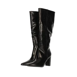 Tata Italia Stivali alti con stampa animalier.Tacco alto 8.5cm Nero Hot