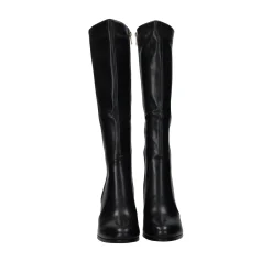 Tata Italia Stivali con doppia zip. Tacco alto 9cm Nero