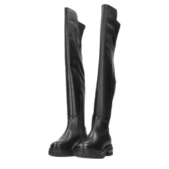 Tata Italia Stivali cuissardes svasati. Tacco alto 3cm Nero Clearance
