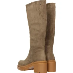 Tata Italia Stivali in morbida microfibra. Tacco largo alto 6cm Taupe Best
