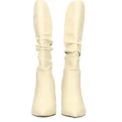 Tata Italia Stivali morbidi avorio. Tacco a spillo alto 9cm Sale