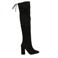 Tata Italia Stivali scamosciati con tacco largo alto 9cm Nero Clearance