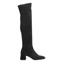 Tata Italia Stivali sopra al ginocchio.Tacco alto 5cm Nero Outlet