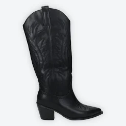 Tata Italia Texani neri. Tacco alto 7cm Outlet